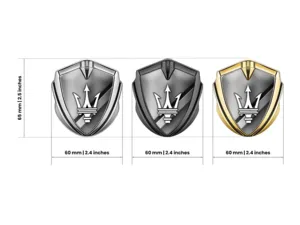 Maserati Metallico Emblema Badge Disegno High-End Look Drift